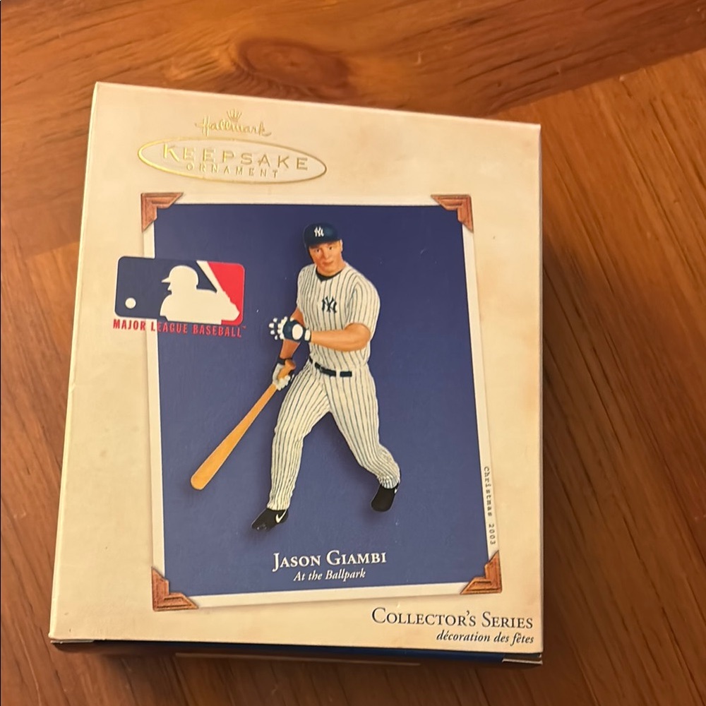 Hallmark MLB Jason Giambi At The Ballpark Ornament NIB